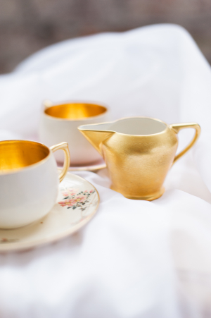 Gold and Floral Tea Service