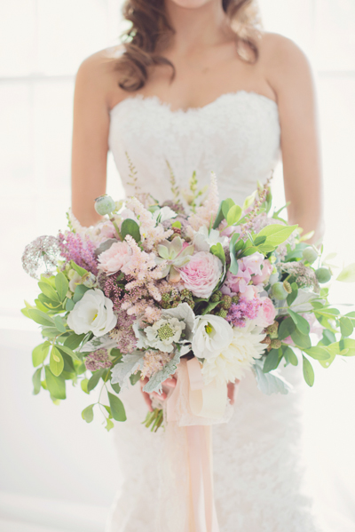 Gorgeous Lavender and Green Bouquet