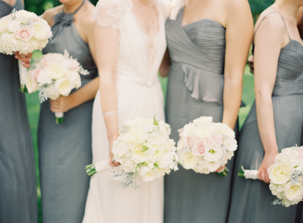 Gray Bridesmaids Dresses