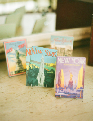 New York Postcard Guest Book