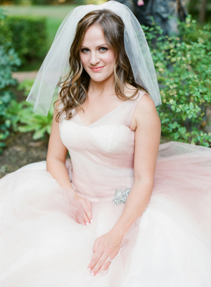 Pale Pink Bridal Gown