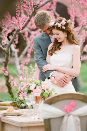 Pink and Cream Outdoor Romantic Bridal Inspiration