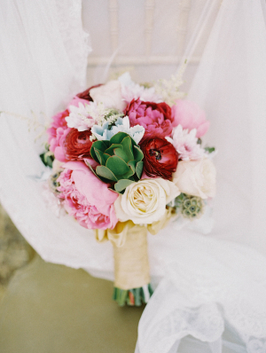 Pink and Green Bouquet