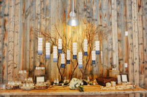 Place Cards on Branches