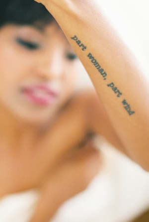 Poetic Tattoo on Arm