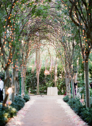 Romantic Tree Arch Wedding