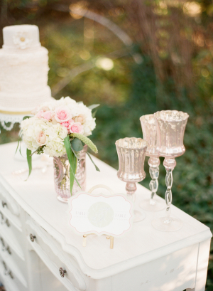 Romantic Wedding Cake Table