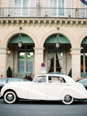 Vintage Car Paris Wedding