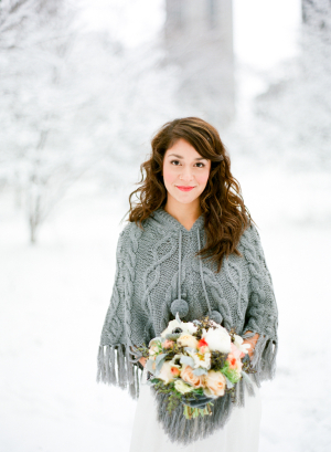 Winter Bride in Snow