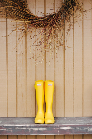 Yellow Hunter Boots for Bridesmaid