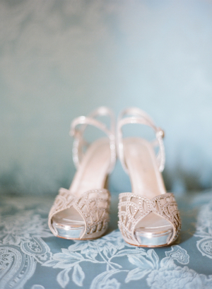 Beaded Bridal Platform Sandals