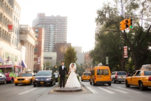 Bride and Groom Portrait Downtown NYC