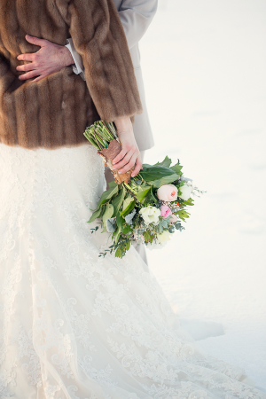 Brown Fur in Winter Weddings