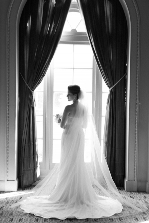 Elegant Bride in Window