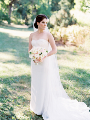 Elegant Column Style Bridal Gown