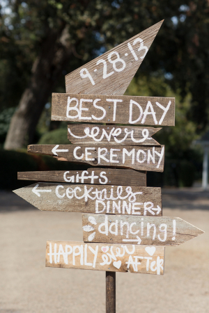Painted Wood Wedding Sign