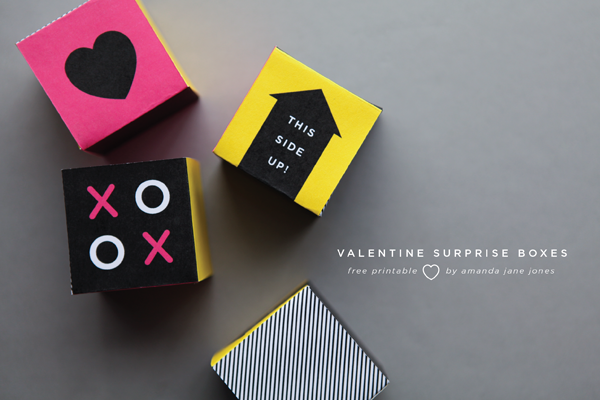 Printable Valentine Box by Amanda Jane Jones