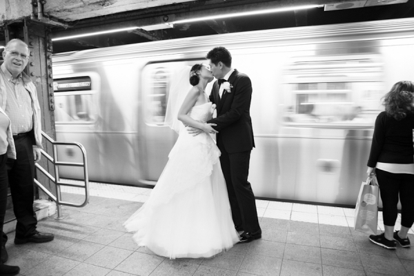 Wedding Photo NYC Subway