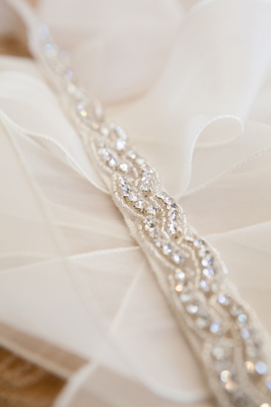 Beaded Belt Bridal Gown Detail