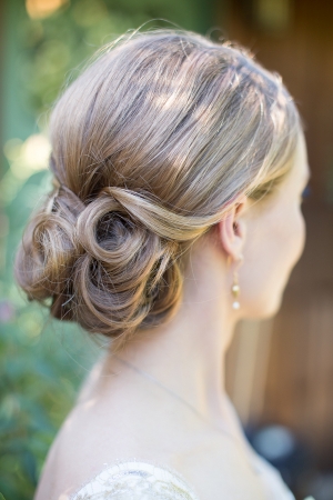 Curled Chignon Bridal Hair Ideas