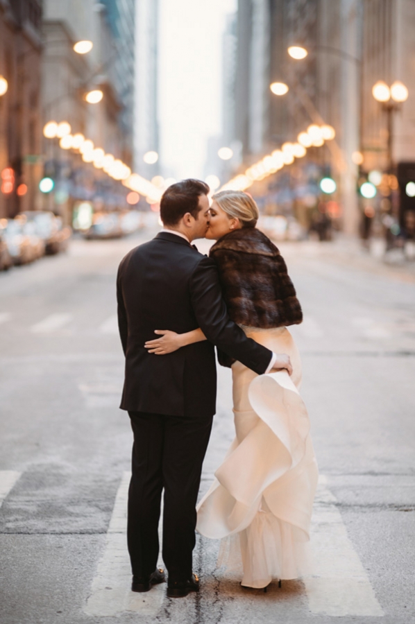 Downtown Chicago Wedding Portrait