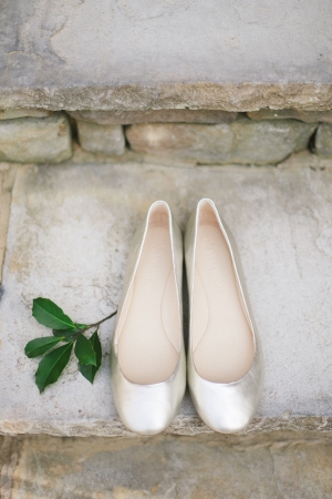Satin Ballet Slippers Bridal Shoes