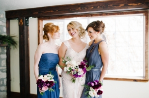 Shades of Blue for Bridesmaids