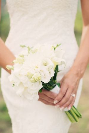 Simple White Bridal Bouquet