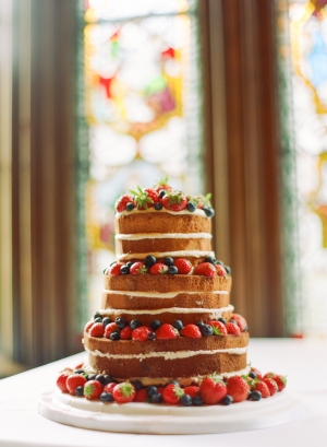 Wedding Cake with Berries