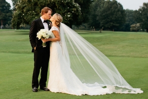 Wedding Portrait on Golf Course From Kristyn Hogan