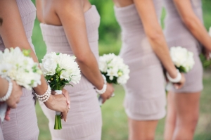 White Bridesmaids Bouquets