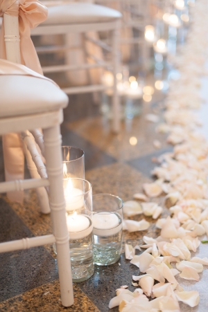 Aisle Lined With Rose Petals Wedding Ideas