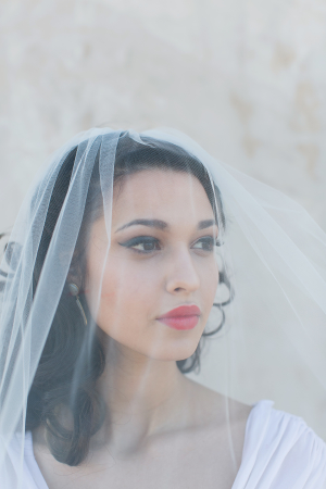Bride in Sheer Veil