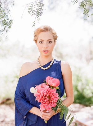 Bridesmaid in Prussian Blue