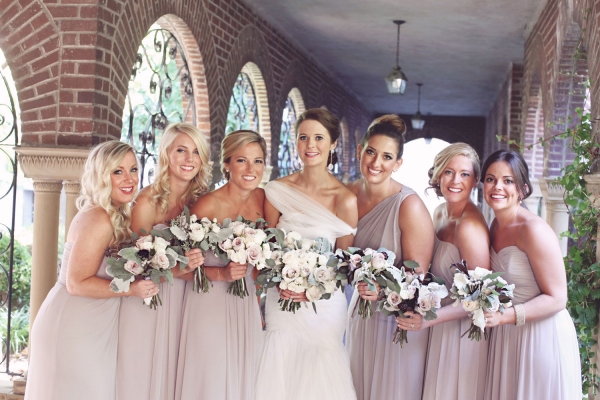 Light Taupe Bridesmaids Dresses