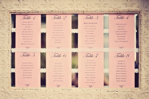 Metal and Lace Seating Chart