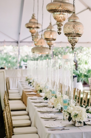 Moroccan Style Chandeliers Reception Decor