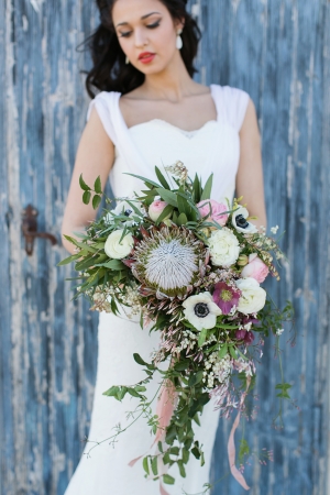 Protea and Poppy Bouquet