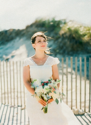 Whimsical Bride on the Beach