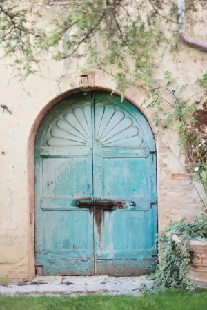 Blue Door in Tuscany