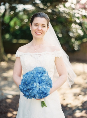 Blue Hydrangea Bridal Bouquet