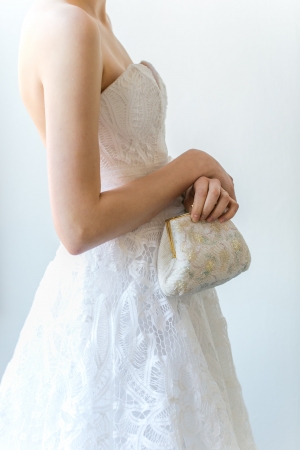 Bride with Beaded Clutch