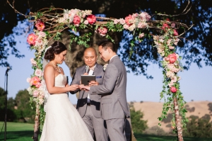 Ceremony Arbor With Flower Garland