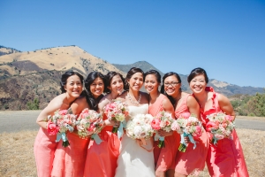 Coral Bridesmaids Dresses
