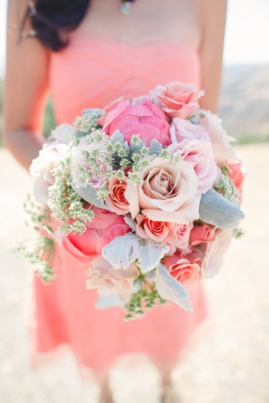 Coral and Pink Bouquet
