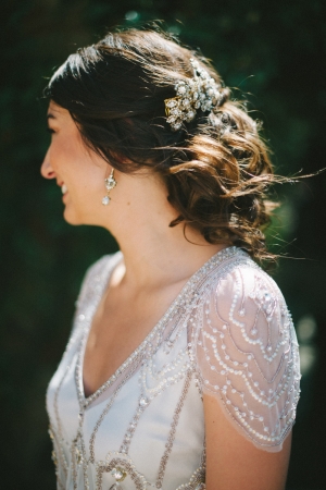 Delicate Beaded Jenny Packham Bridal Gown
