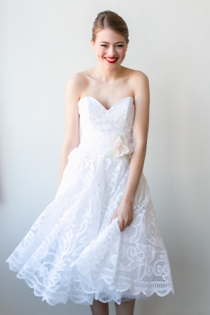 Informal Lace Bridal Gown