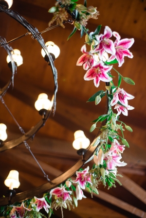 Orchids on Chandelier