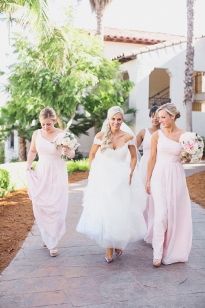 Pale Pink Bridesmaid Dresses