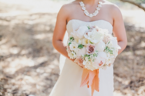 Peony and Rose Bridal Bouquet